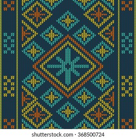 Abstract Tribal Aztec Seamless Pattern. Geometry Vector illustration