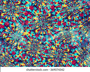 Abstract tribal background. Geometric ethnic. Summer graffiti colors. Abstract background. Summer background. Abstract trendy vector background can be used for web design, wallpapers and prints.