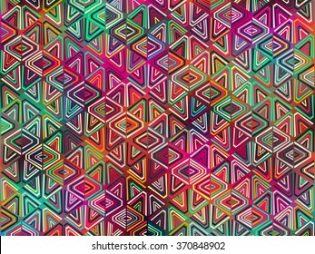 Abstract tribal background. Geometric ethnic. Aztec. Tribal. Boho. Rug. African. Kente style. Graffiti colors. Retro. Boho interior. Trendy vector for web design, wallpapers, cases, printed products.