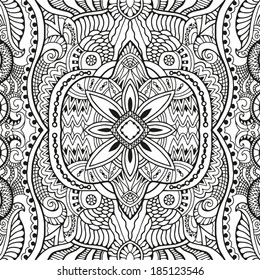 Abstract tribal ethnic background seamless pattern