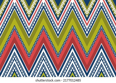 Abstract tribal ethnic geometric pattern design for background or wallpaper.