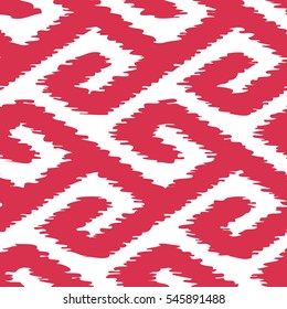 Abstract tribal geometric fret pattern