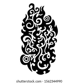 Abstract Tribal idea. Type one. No.1