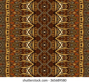 Abstract Tribal indian mosaic motif seamless pattern. Bohemian  Geometric print