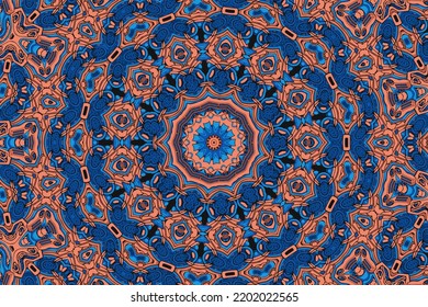 Abstraktes, indianisches Mosaikmuster ohne Stamm. Böhmische Geometrische Drucke