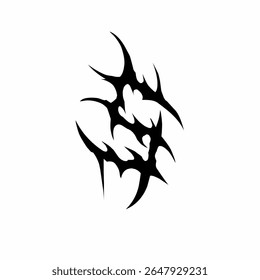 Abstract tribal letter S vector art tattoo elements