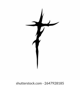 Abstract tribal letter T vector art tattoo elements typography 