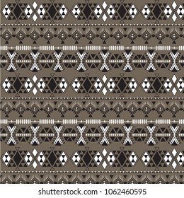 abstract tribal pattern repeated ethnic element  hand drawn vector illustration