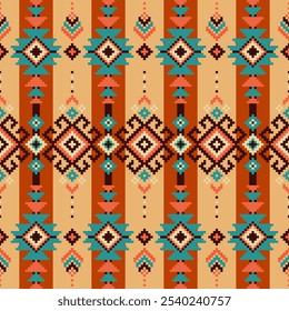 Abstract tribal pattern,geometric ethnic, Native American ornament.