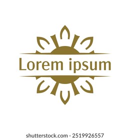 Abstract Tribal Round Frame for Stylish Label Designs
