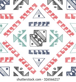 Abstract tribal seamless pattern