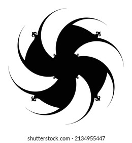 Abstract Tribal Shape Vector Illustration 