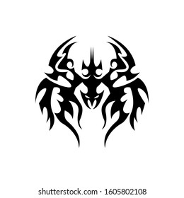Abstract Tribal Spiders vector image. Tattoo tribal vector design