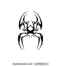 Abstract Tribal Spiders vector image. Tattoo tribal vector design