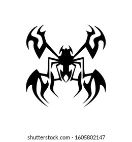 Abstract Tribal Spiders vector image. Tattoo tribal vector design