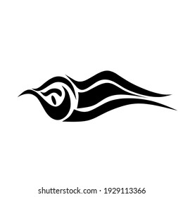 abstract tribal tattoo on white background