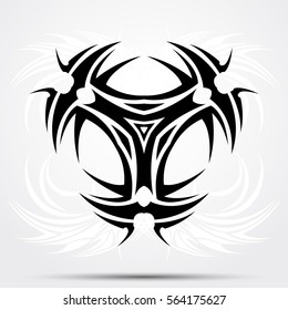 Abstract tribal tattoo. Vector illustration