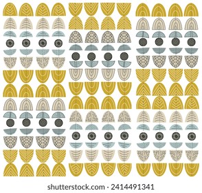 Abstract tribal vector print design, with tradition print.