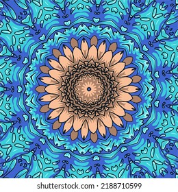 Abstract Tribal vintage ethnic seamless pattern ornamental. Festive colorful background design