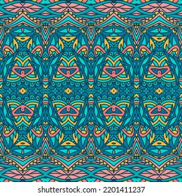 Abstrakter Stammesvintage, ethnisch nahtlose Muster Ziermuster. Arabesque geomertrischer Kunsthintergrund. Intricate doodle motif