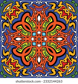 Abstract Tribal vintage ethnic seamless pattern ornamental