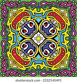 Abstract Tribal vintage ethnic seamless pattern ornamental