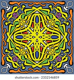 Abstract Tribal vintage ethnic seamless pattern ornamental. Festive colorful background design