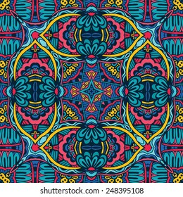 Abstract Tribal vintage ethnic seamless pattern ornamental 