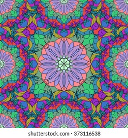 Abstract Tribal vintage ethnic seamless pattern ornamental