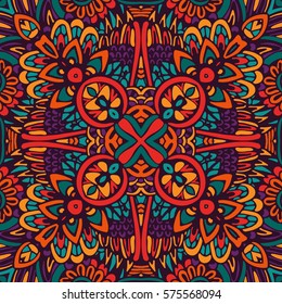 Abstract Tribal vintage ethnic seamless pattern ornamental