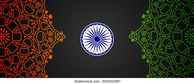 Resumen tricolor indiano ilustración de fondo vector