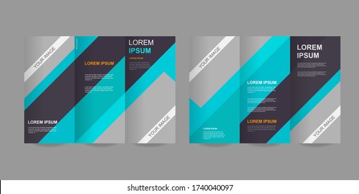 Abstract trifold brochure template. - Vector.