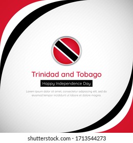 Abstract Trinidad and Tobago country flag background. Creative happy independence day of Trinidad and Tobago vector illustration.