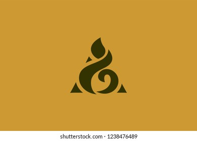 Abstract trinity with flame logo vector icon illustration