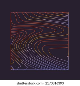 Abstract trippy background with warped holographic lines. 