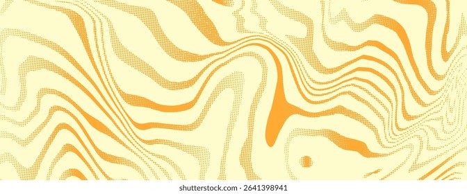 Abstract Trippy Psychedelic Texture. Y2k Vector Illustration