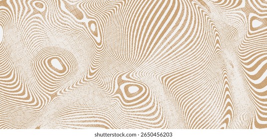 Abstract Trippy Psychedelic Texture. Y2k Geometric Orange Pattern. Vector Illustration