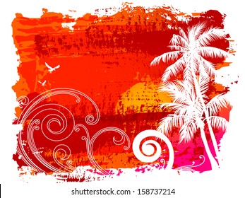 Abstract tropical background