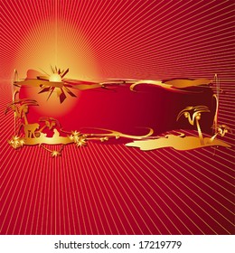 Abstract tropical background with a place for your text