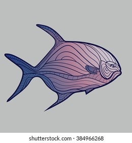 Abstract Tropical Fish