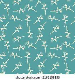 Resumen del patrón de flor tropical sin soldadura. Papel mural de flores botánicas de decoración. Plantas contemporáneas adorno interminable. Diseño sencillo para tela, impresión textil, papel envolvente, cubierta