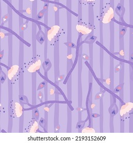 Resumen del patrón de flor tropical sin soldadura. Papel mural de flores botánicas de decoración. Plantas contemporáneas adorno interminable. Diseño sencillo para tela, impresión textil, papel envolvente, cubierta