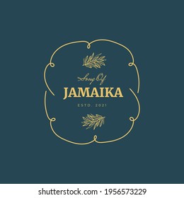 Abstract  Tropical Logo Flowers Vector Signs or Logo Templates. Retro Floral Illustration with Classy Typography. Feminine Logo. Modern Logo Template for florist, fashion blogger, design studio.