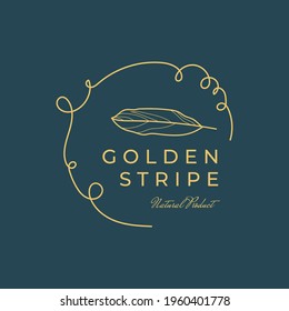 Abstract  Tropical Logo Flowers Vector Signs or Logo Templates. Retro Floral Illustration with Classy Typography. Feminine Logo. Modern Logo Template for florist, fashion blogger, design studio.