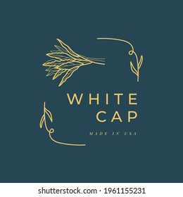 Resumen de las señales de vectores o las plantillas de logotipos de las flores de los logotipos tropicales. Ilustración floral retro con tipografía clásica. Logo Femenino. Plantilla moderna de logotipo para florista, blogger de moda, estudio de diseño.