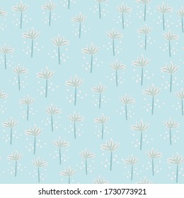 Abstract tropical palm tree seamless pattern. Tropic backdrop. Contemporary modern trendy vector illustration. Design for fabric, textile print, wrapping paper, cover.
