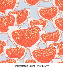 abstract  tropical pattern with oranges