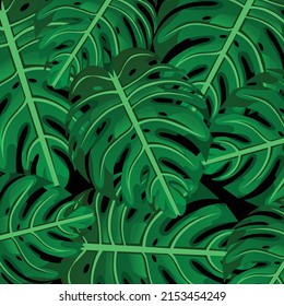 abstract tropical pattern vector background