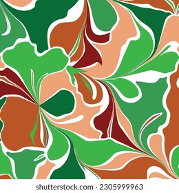 Abstract tropical pattern. Vector Illustration.
