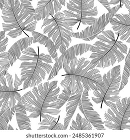 Abstractas patrón de plantas tropicales perfecto para textiles,